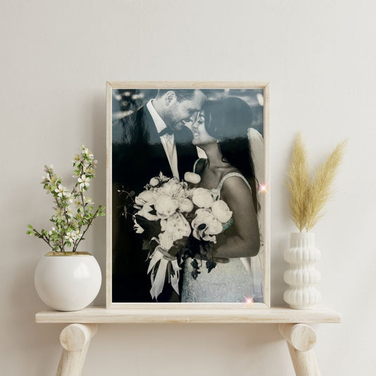 LARGE Personalised Glitter print